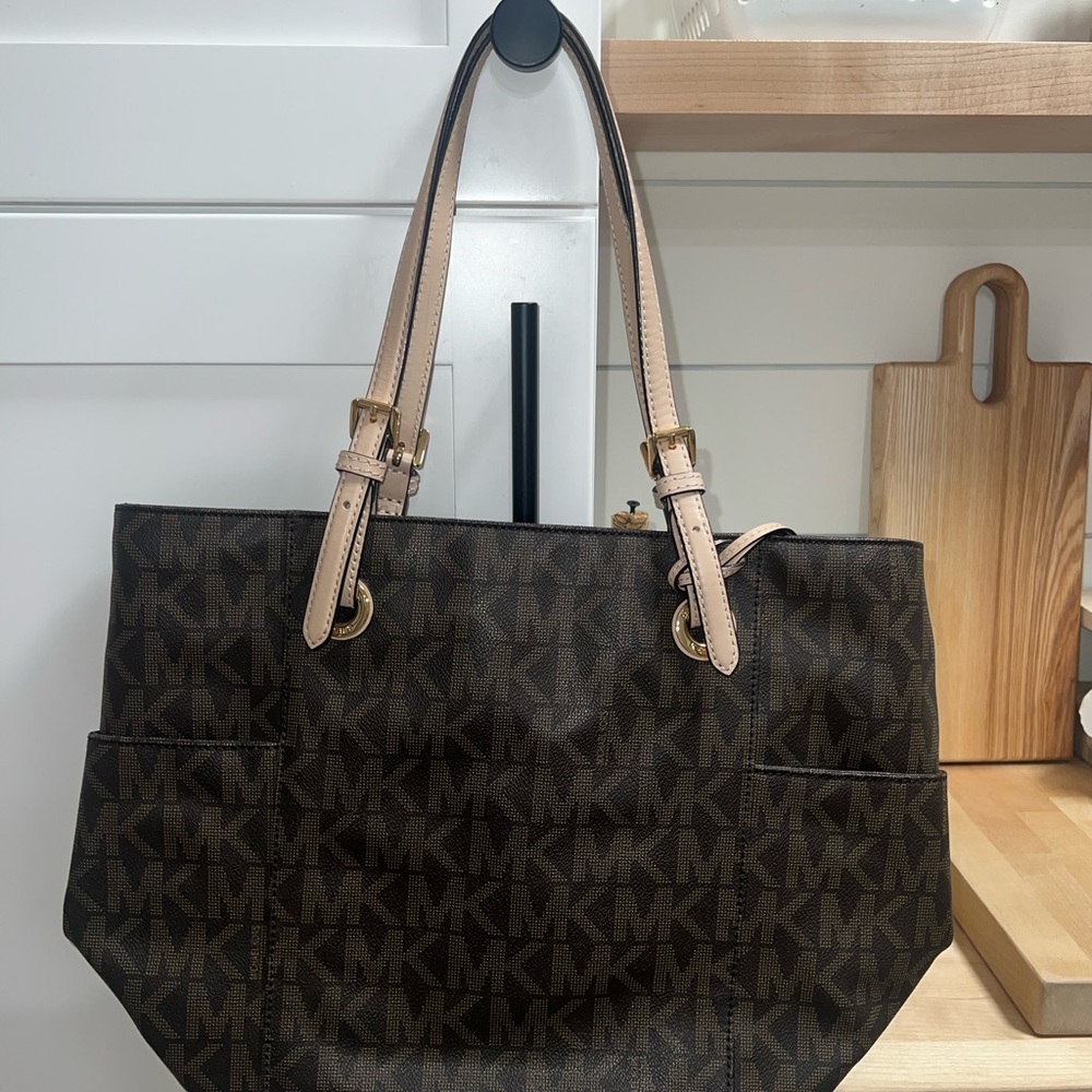 Michael Kors Dark Brown Monogram Tote
